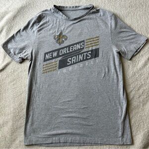 Majestic Gray New Orleans Saints Tee